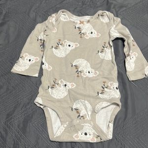 Long sleeve koala bear onesie